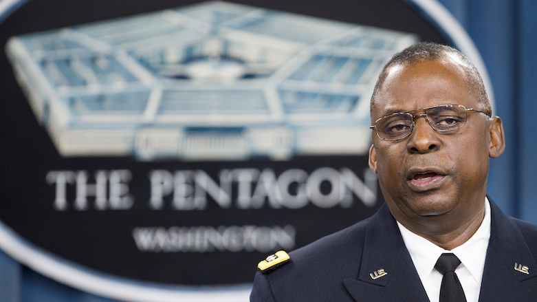 Then-CENTCOM Commander Gen. Lloyd Austin III conducts a media briefing on Operation Inherent Resolve at the Pentagon in Washingon, DC, Oct. 17, 2014. (Photo: AFP/Paul J. Richards)