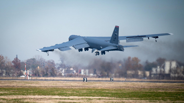 A B-52H Stratofortress departs for a long-range training mission at Barksdale Air Force Base, La., Dec. 9, 2020. (Photo: US Air Force/Lillian Miller)