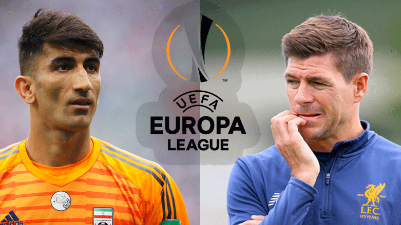 ستێڤن جیرارد راهێنه‌ری یانه‌ی گڵاسكۆ رێنجه‌رزی سكۆتله‌ندی و عه‌لیره‌زا بێرانوه‌ندی گۆڵپارێزی یانه‌ی رۆیالی به‌لجیكا