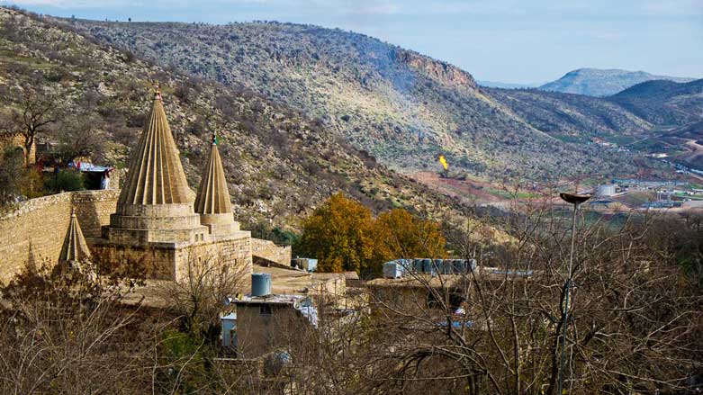 Lalish, the Yezidi's (Ezidi's) holiest site, located in the Kurdistan Region's province of Duhok. (Photo: Kurdistan 24/Levi Clancy)