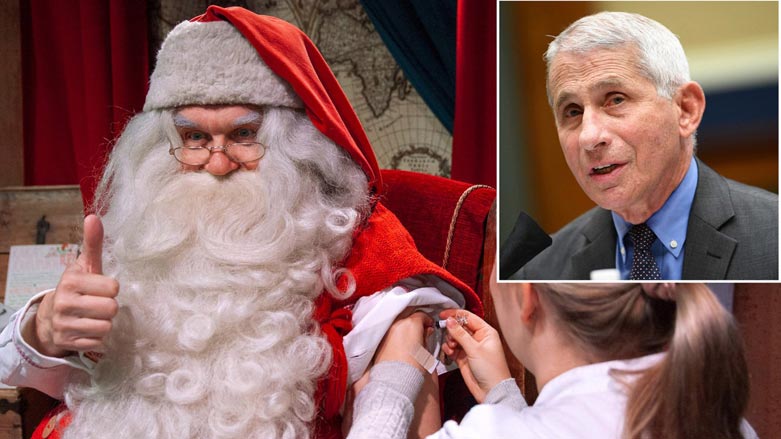 بابا نوئێل-یش ڤاكسینی لێدرا