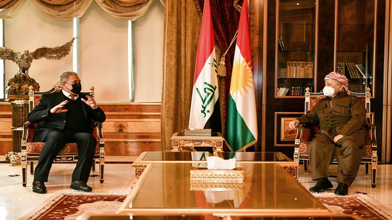 Başkan Mesud Barzani ve Irak Ulusal Güvenlik Kurumu Başkanı Abdulgani el-Esedi