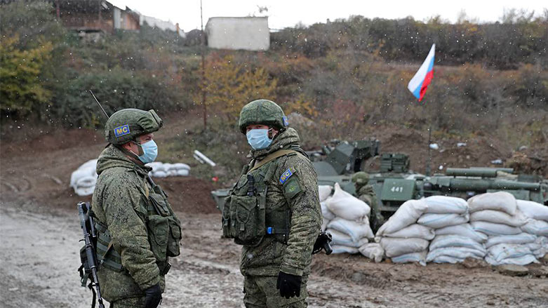 Karabağ'daki Rus barış gücü devriyeleri