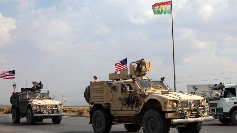 A convoy of US military vehicles arrives near the Kurdistan Region town of Bardarash in the Dohuk governorate after withdrawing from northern Syria on Oct. 21, 2019. (Photo: AFP/Safin Hamed)