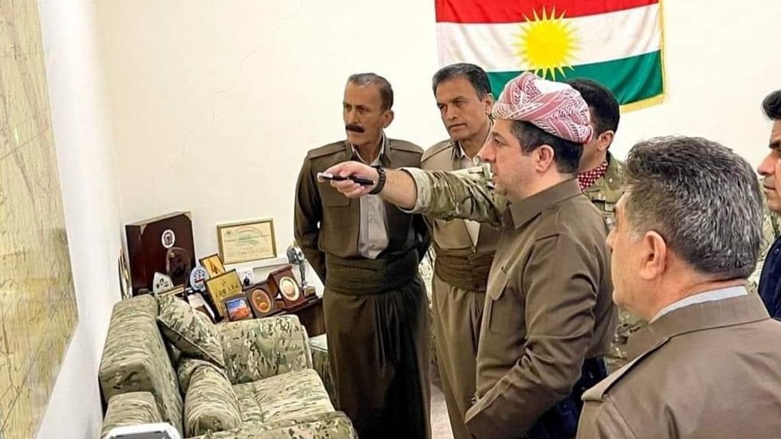 مسرور بارزاني يتفقد محور مخمور - صورة: المكتب الإعلامي لرئيس الحكومة