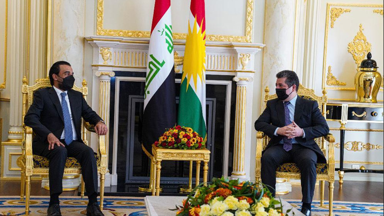 دیدار مسرور بارزانی و رئیس ائتلاف تقدم عراق