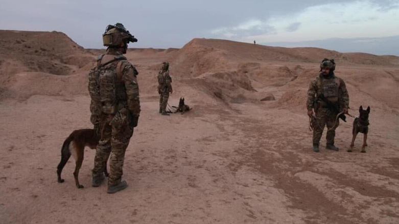 Members of the Kurdistan Region's special forces during the operation against ISIS in Garmiyan area, Dec. 8, 2021. (Harem Jaff/Kurdistan 24)