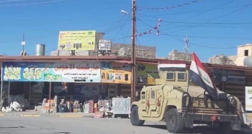 Iraqi forces deployed in Sinjar town, December 12, 2021. (Photo: Kurdistan 24)