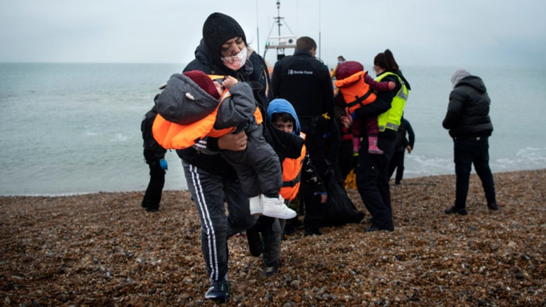 Migrants using the English Channel to try and reach the UK from France (Ben Stansall/AFP)