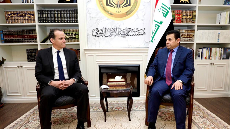 White House Coordinator for the Middle East and North Africa Brett McGurk meeting with Iraqi National Security Adviser Qasim al-Araji, Dec. 13, 2021. (Photo: Facebook)