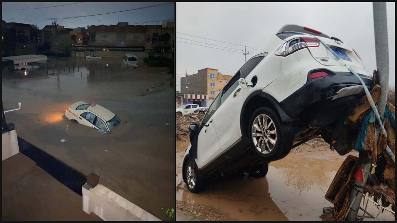 The aftermath of flooding in Erbil province on Friday morning, Dec. 17, 2021. (Photos submitted to Kurdistan 24)