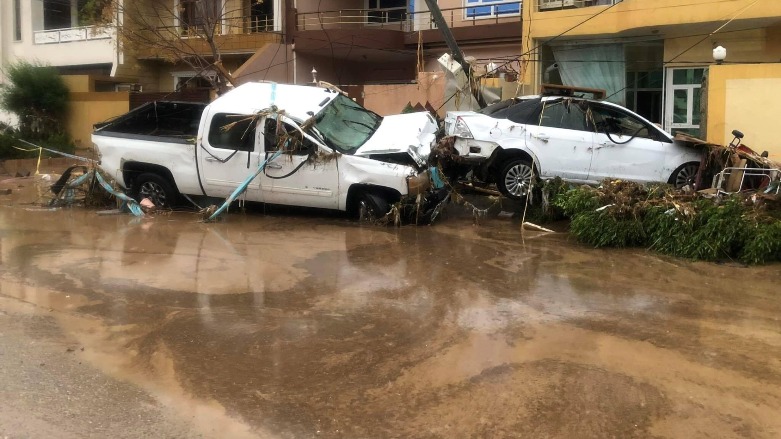 The aftermath of flooding in Erbil province on Friday morning, Dec. 17, 2021. (Photos submitted to Kurdistan 24)