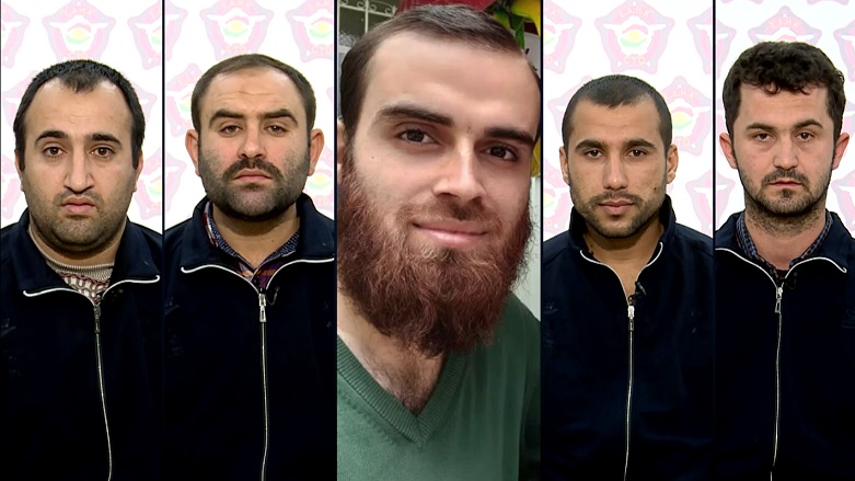 ISIS group members arrested by Kurdistan Region’s Directorate General of Counter-Terrorism, (Photo: Kurdistan Region’s Directorate General of Counter-Terrorism)