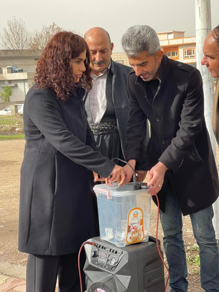 نوخشه&zwnj; ناسیح، قائیمقامی هه&zwnj;ڵه&zwnj;بجه&zwnj; له&zwnj; كاتی كۆكردنه&zwnj;وه&zwnj;ی كۆمه&zwnj;كدا 