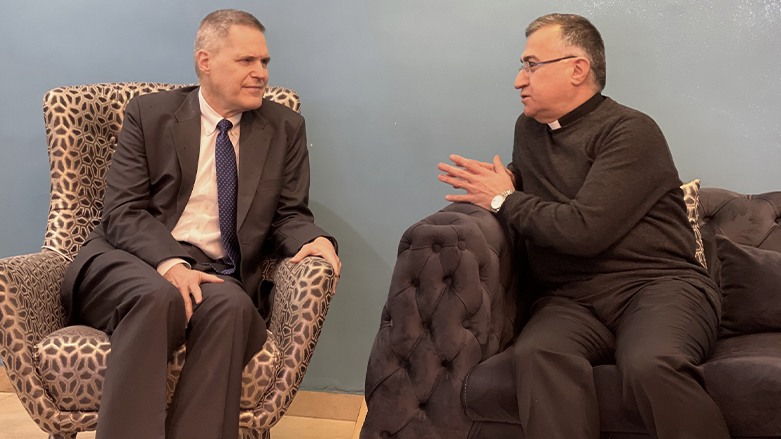 بشار ورده، رئیس اسقفیه ابرشیه کلدانی و ماتیو تولر، سفیر آمریکا در عراق
