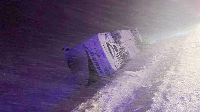 Bitlis’te otobüs devrildi: 24 kişi yaralandı