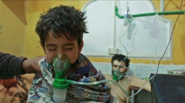 A Syria child receives treatment for a suspected chemical attack in Eastern Ghouta in 2013. (Photo: AFP)