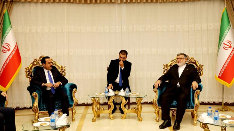 Erbil Governor Omed Khoshnaw (left) during a meeting with Mohammad Sadiq Mo'tadiyan, governor of West Azerbaijan Province, Dec. 26, 2021. (Photo: Erbil Governorate)