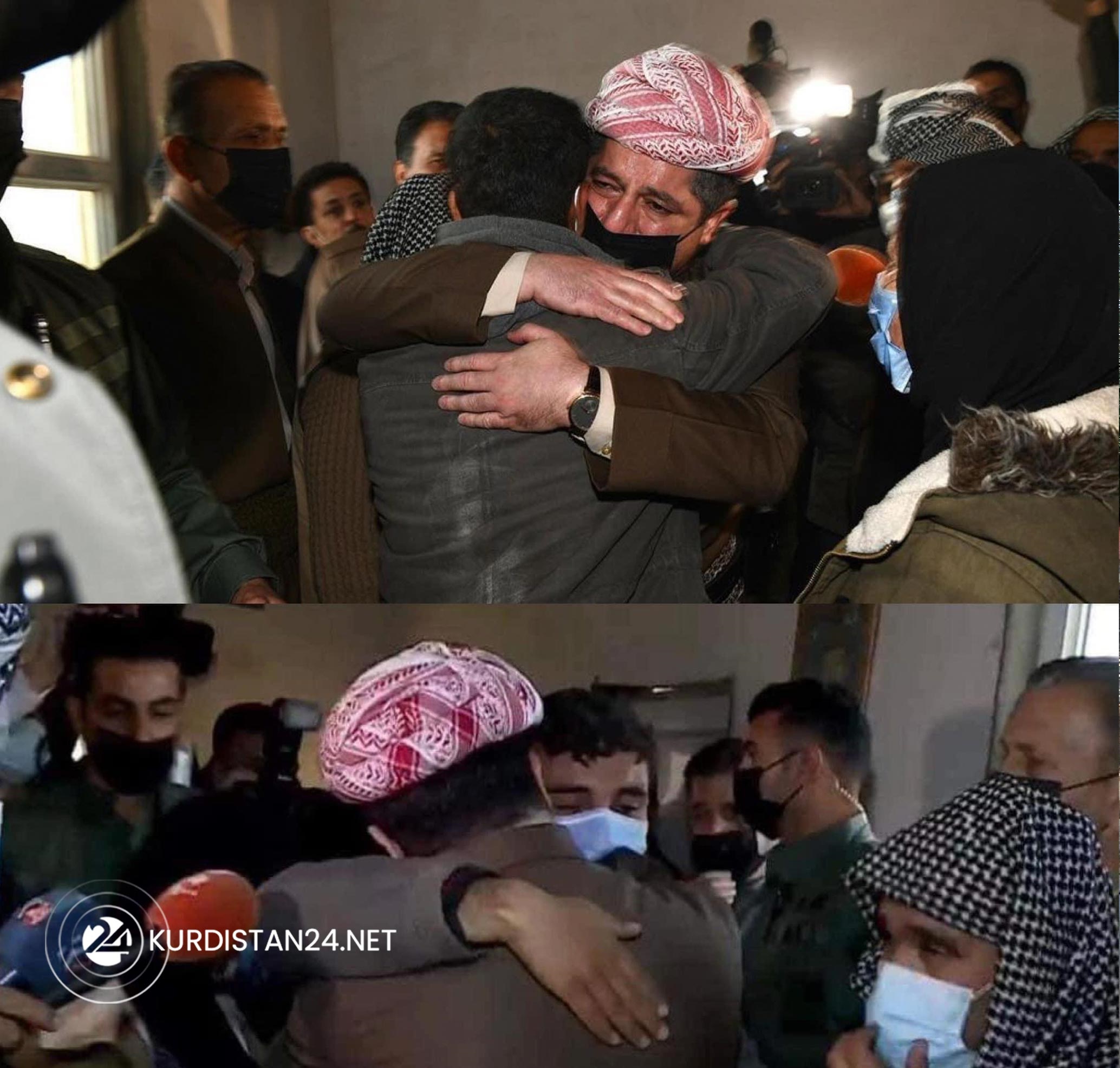 مه&zwnj;سرور بارزانی، سه&zwnj;رۆكی حكومه&zwnj;تی هه&zwnj;رێمی كوردستان له&zwnj; كاتی به&zwnj;سه&zwnj;ركردنه&zwnj;وه&zwnj;ی كه&zwnj;سوكاری شه&zwnj;هیده&zwnj;كاندا