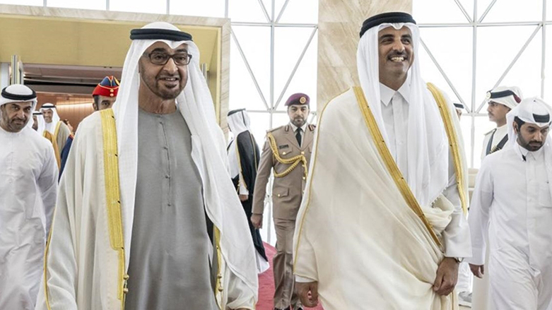 أمير قطر تميم بن حمد آل ثاني يستقبل رئيس الإمارات محمد بن زايد آل نهيان