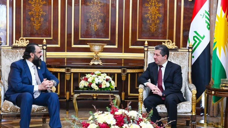 دیدار مسرور بارزانی، نخست وزیر اقلیم کوردستان و شیخ طریقت کس‌نزانی