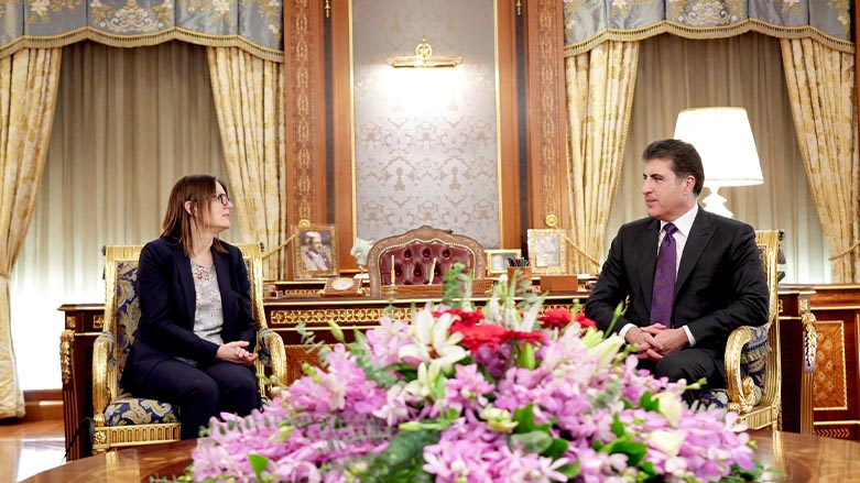 رئيس الإقليم يستقبل السفيرة السويدية لدى العراق