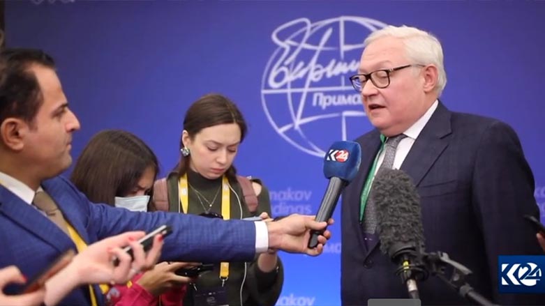 Sergei Ryabkov, Deputy Minister of Foreign Affairs of Russia, during the press conference, Dec. 6, 2022. (Photo: Kurdistan 24)