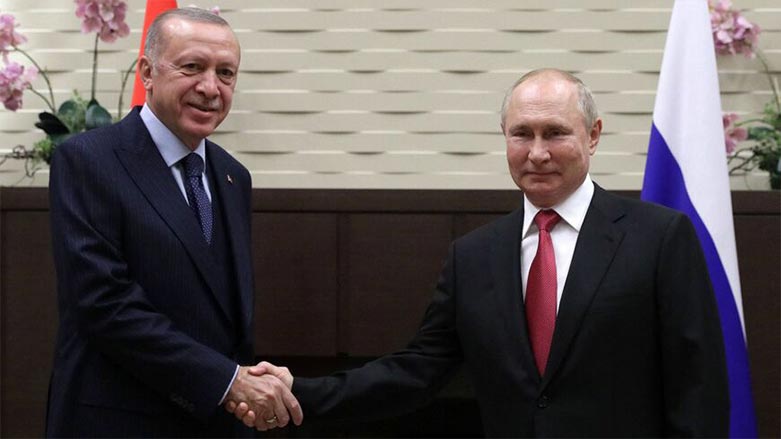 Russian President Vladimir Putin meets with his Turkish counterpart Recep Tayyip Erdogan in Sochi, Russia, Sept. 29, 2021. (Photo: AFP/ Vladimir Smirnov)