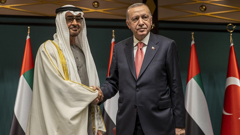 لقاء سابق يجمع رئيسي تركيا والإمارات-الصورة مأخوذة من وكالة الأناضول