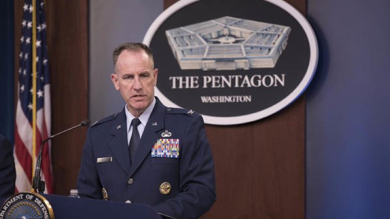 Joint Staff spokesperson Air Force Col. Patrick S. Ryder addresses the media during a press briefing at the Pentagon, Washington, D.C., Sept. 19, 2019. (Photo: Petty Officer 2nd Class James K. Lee/U.S. Navy photo)