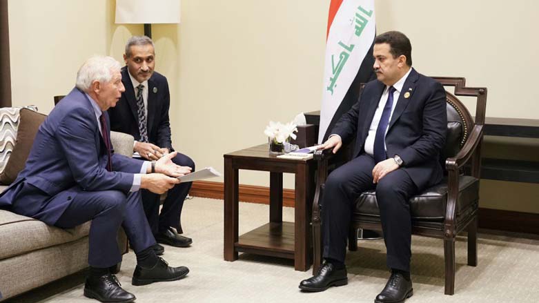 Iraqi Prime Minister Mohammad Shia' Al-Sudani (right) during his meeting with EU chief diplomat, Josep Borrell, Dec. 21, 2022. (Photo: Iraqi Prime Minister Office)
