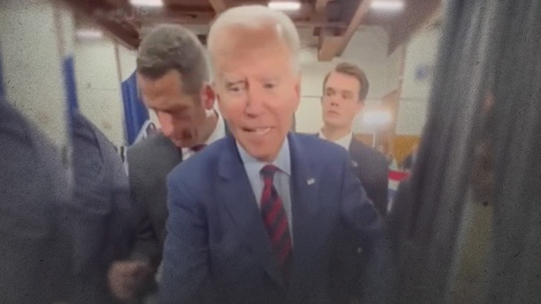 U.S. President Joe Biden on the campaign trail in California. (Photo: screenshotted from a video posted on Twitter)
