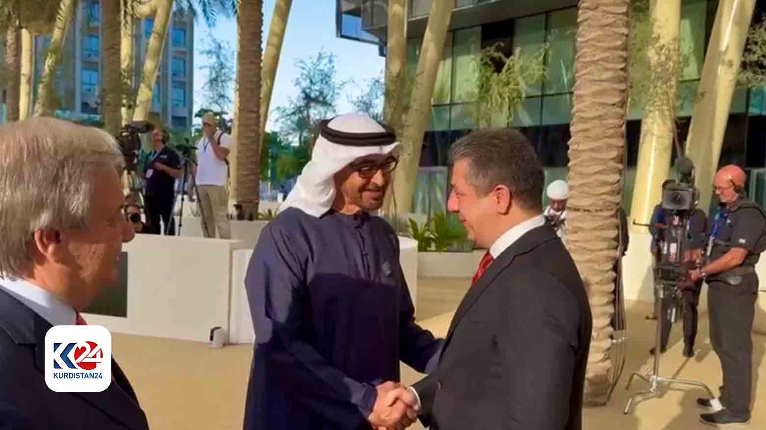 مسرور بارزانی، نخست وزیر اقلیم کوردستان و شیخ محمد زاید بن آل نهیان، رئیس امارات متحده عربی