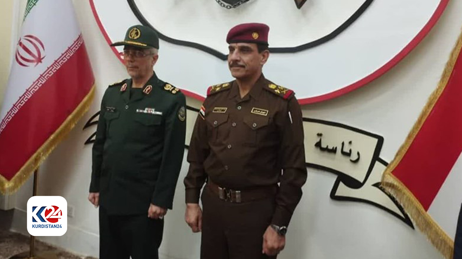 İran Genelkurmay Başkanı Bakıri ve Iraklı Genelkurmay Başkanı Yarallah g&ouml;r&uuml;şmesi