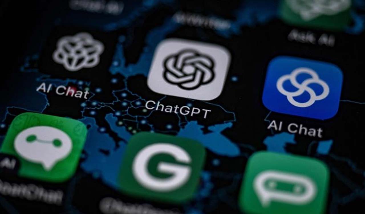 This illustration picture shows the AI (Artificial Intelligence) smartphone app ChatGPT surrounded by other AI App in Vaasa, June 6, 2023. (Photo: AFP)