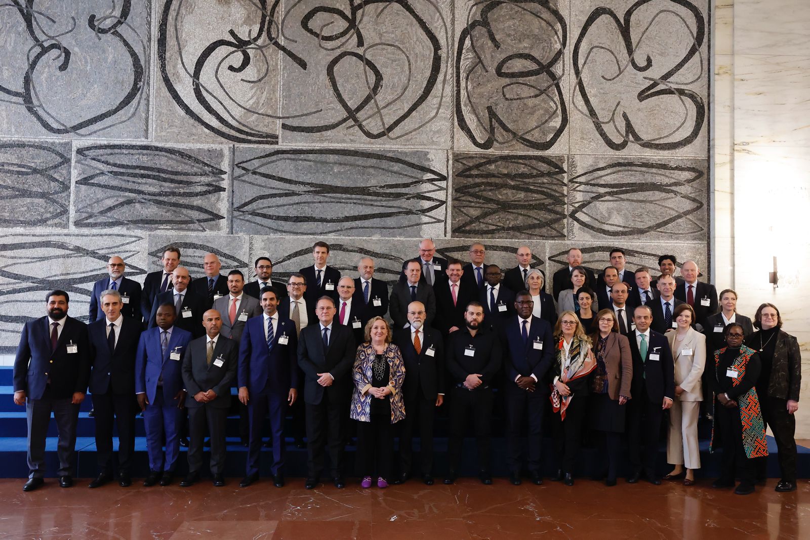 Attendees of the Small Group of the Global Coalition to Defeat ISIS meeting gather for a photo, Dec. 6, 2023. (Photo: Italian Ministry of Foreign Affairs)