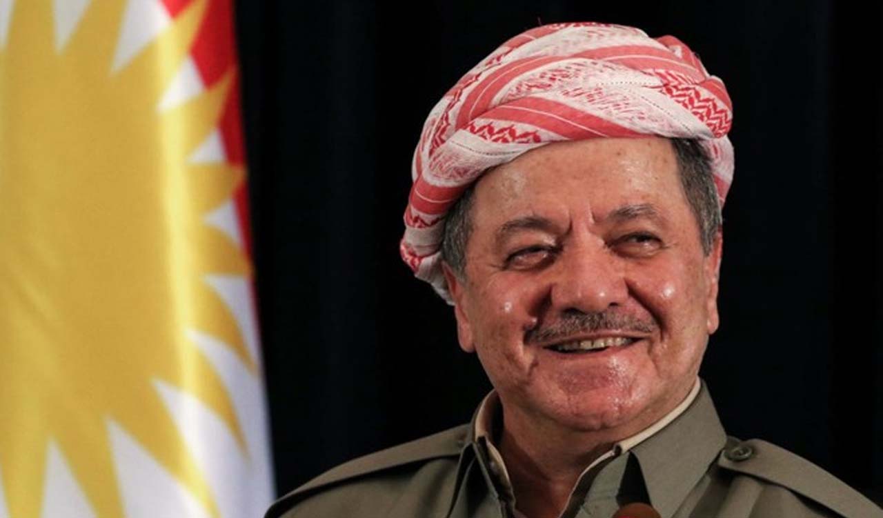 KDP President and former Kurdistan Region President Masoud Barzani is pictured during a press conference in Erbil, Sept. 24, 2017. (Photo: Safin Hamid/AFP)