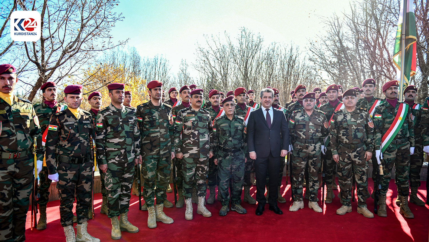 بە وێنە؛ بە ئامادەبوونی مەسرور بارزانی ڕێورەسمی ڕۆژی ئاڵای کوردستان بەڕێوەچوو