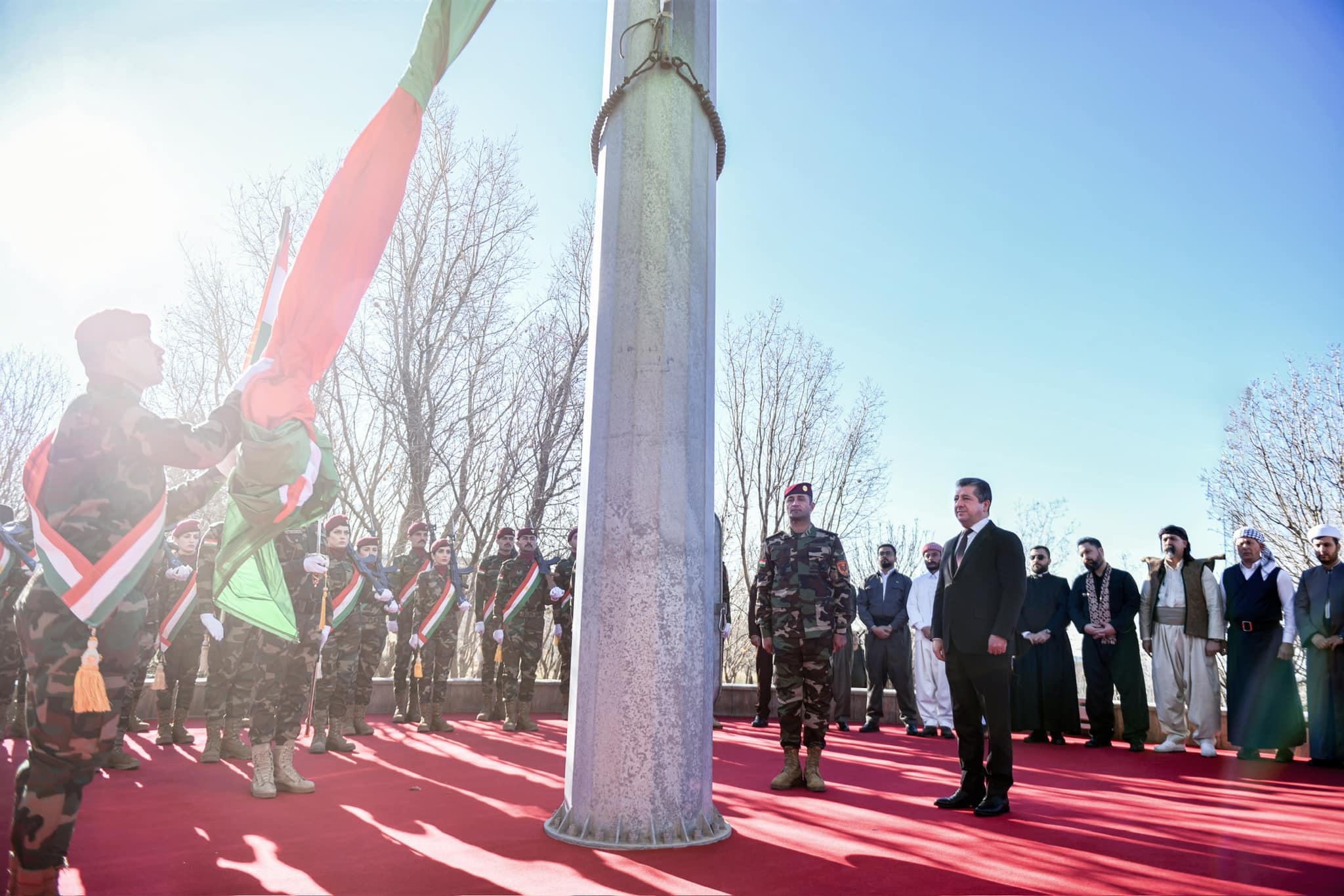 Mesrur Barzani’nin katılımıyla "Kürdistan Bayrak Günü" kutlandı