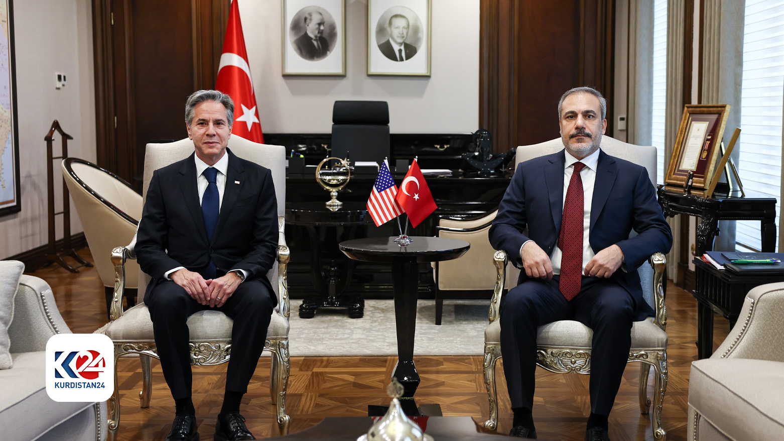 ABD Dışişleri Bakanı Antony Blinken ve Türkiye Dışişleri Bakanı Hakan Fidan