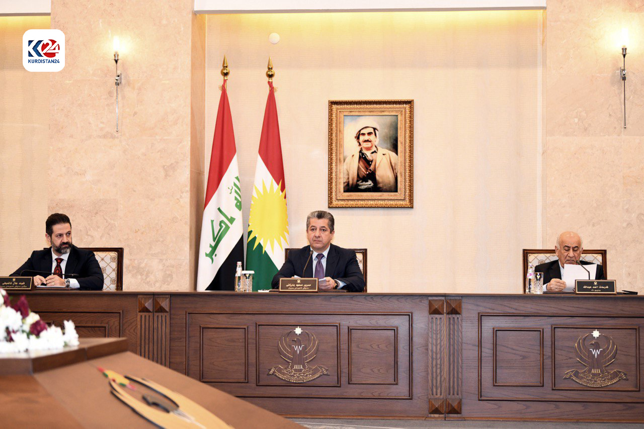 Kurdistan Region Prime Minister Masrour Barzani at the meeting of KRG Council of Ministers, Dec. 20, 2023. (Photo: KRG)