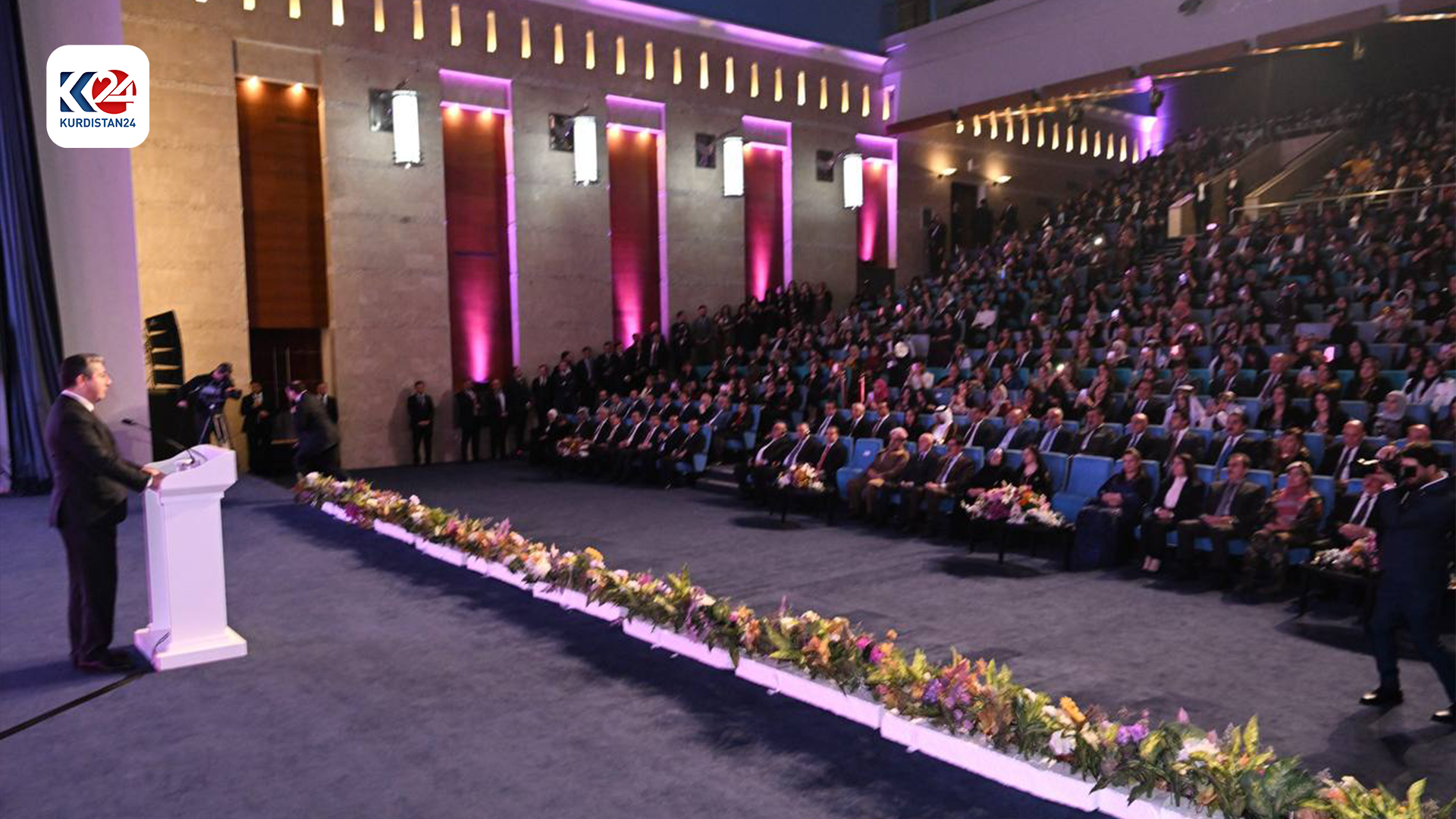 بەشداریی سەرۆکوەزیران مەسرور بارزانی لە نۆیەمین کۆنگرەی یەکێتیی ئافرەتانی کوردستان