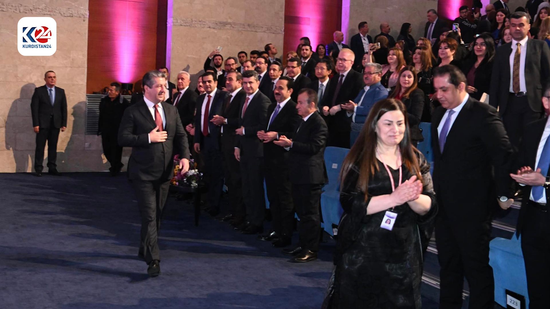  بەشداریی مەسرور بارزانی لە نۆیەمین کۆنگرەی یەکێتیی ئافرەتانی کوردستان لە هەولێر