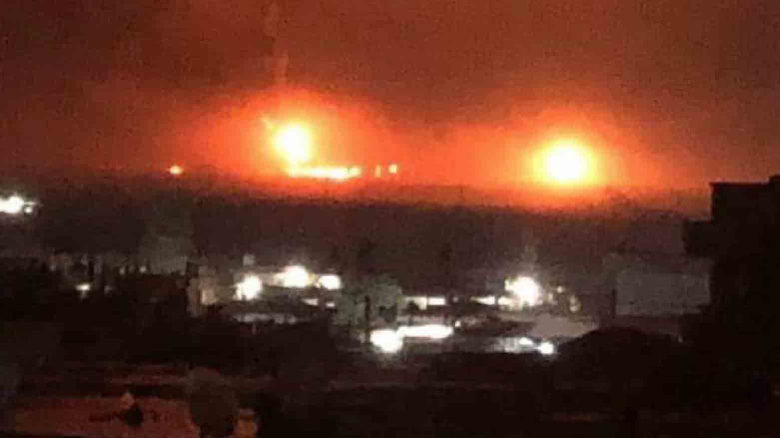 Turkish jets on Saturday hit oil infrastructure in northeast Syria (Photo: social media)