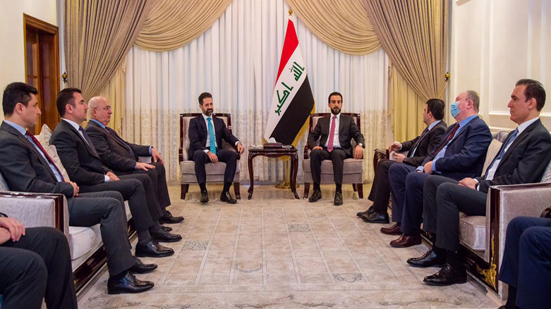 Kürdistan Bölgesi Hükümeti Yüksek Müzakere Heyeti, Irak Parlamentosu Başkanı Muhammed Halbusi ile görüştü