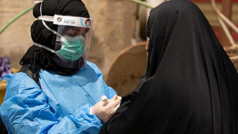 تست کرونا در یک بیمارستان عراق، عکس؛ آرشیو