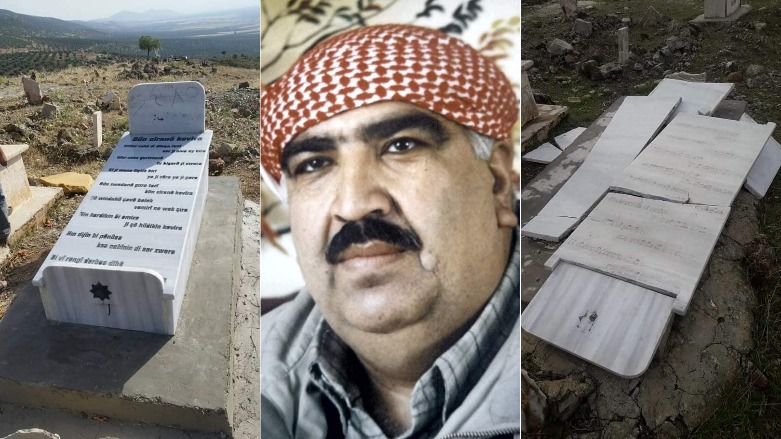 Gora helbestvanê Efrînî Bavê Gulê hat şikandin