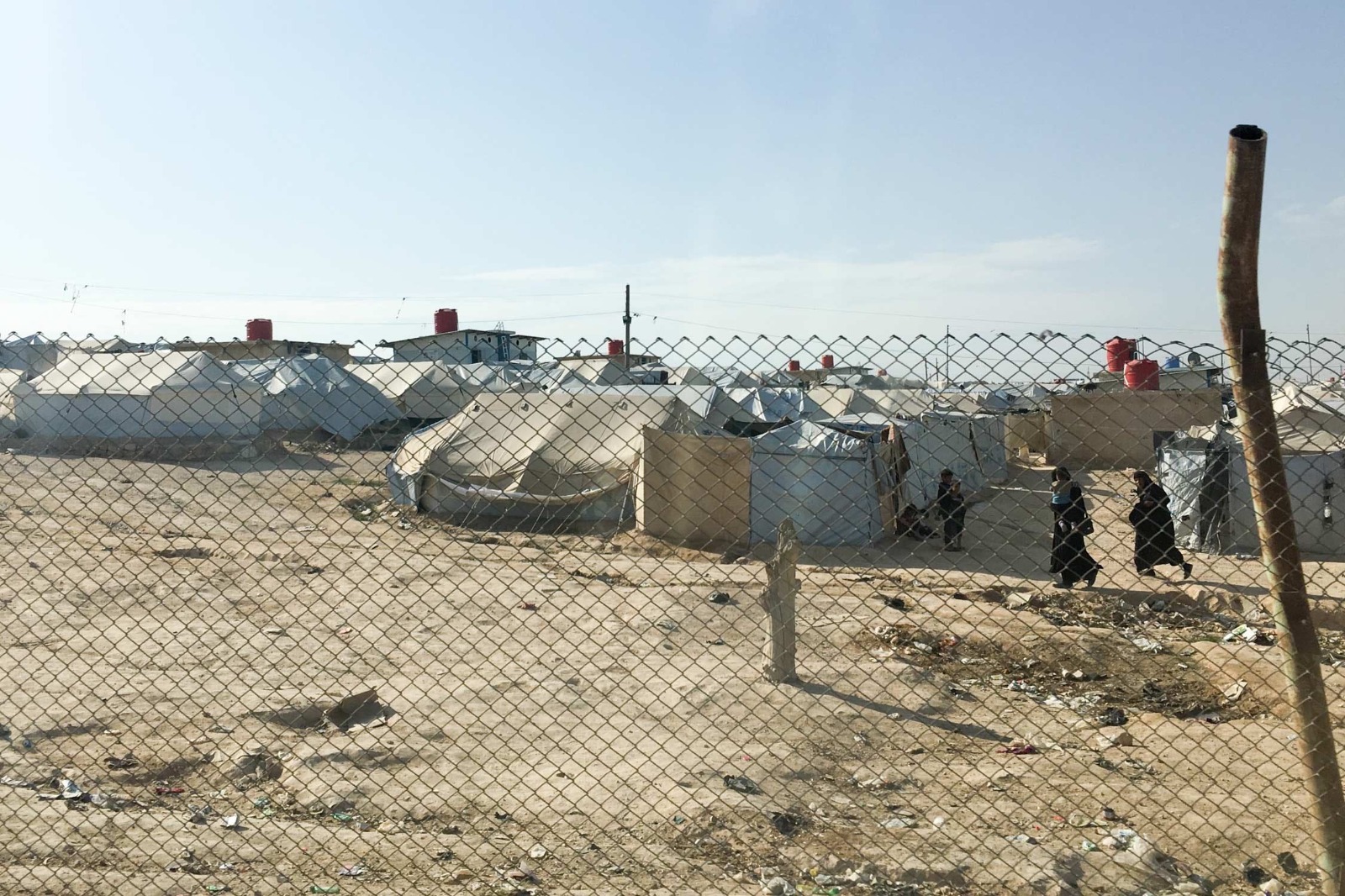 Women at al-Hol camp in northeast Syria in November 2019 (Photo: Joanne Stocker-Kelly/Kurdistan 24)