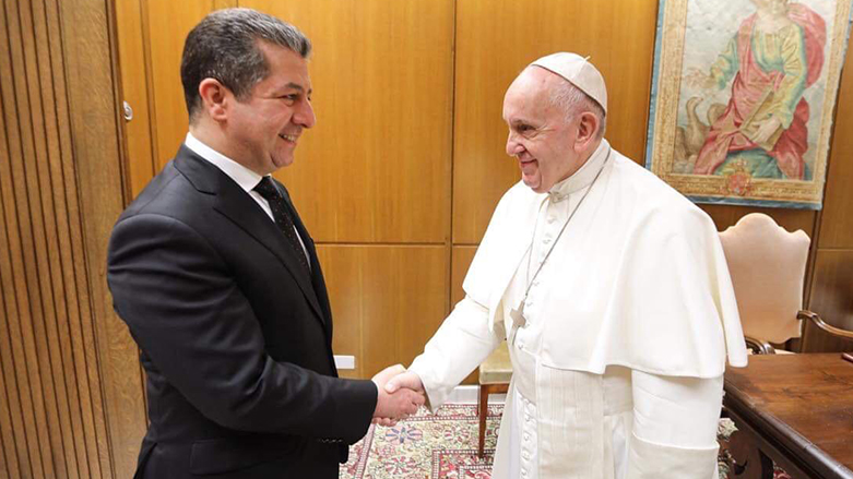 Papa Francis ve Başbakan Mesrur Barzani