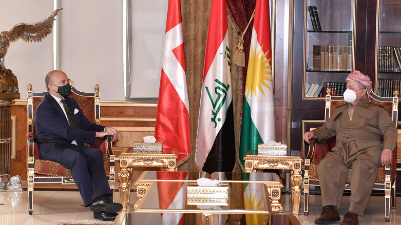Başkan Mesud Barzani ve Danimarka’nın Irak Büyükelçisi Stig Paolo Pires’